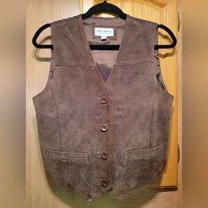 Kathy Ireland Leather Vest